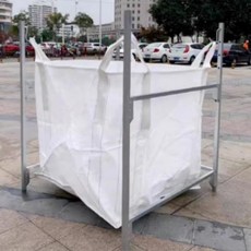 톤백걸이대 마대 걸이 건설현장 공업용 랙 쓰레기 크로스 빔 브라켓 지지대, 1.3x1.3m 높이1.7m(7개 보)