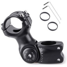 아자르시스 254mm 318mm 스템 70mm 80mm 90mm 110mm 120mm 130mm 17도 35도 45도 60도 조절 가능 자전거 산악자전거 짧은 핸들바 로드바이크, #01 60° - 25.4 x 90mm, #01 60° - 25.4 x 90mm