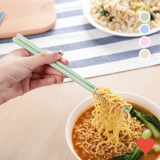 주방 식기 파스텔 다회용 세트 플라스틱 도시락 젓가락, 파스텔젓가락-랜덤