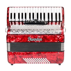 德國多爾頓手風琴 8.48.60.96.120貝司 兒童成人初學專業演奏進口簧 鍵盤式手風琴樂器, 60貝司紅色出口升級款+加厚雙肩包, 1個