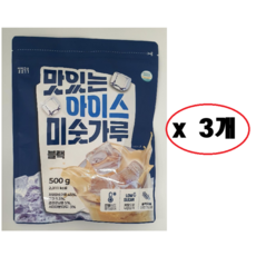 일일곡식 맛있는 아이스 미숫가루 블랙, 3개, 500g