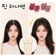 앞머리 불륨 온도 조절형 3분 스타일링 휴대용 셀프 미용실 출근시간 단축템, 1개, 베이지