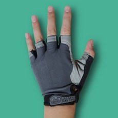 지빈 남녀공용 요가 헬스 스포츠 장갑 [파워쿠션기능], 그레이, 1개