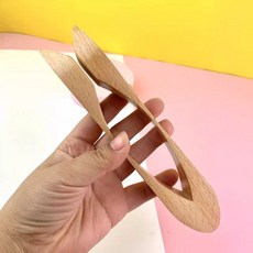 俄羅斯木勺湯勺樂器 原木手工 節奏民族伴奏 手搖, 1個