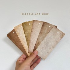 하늘배경 꽃배경 산배경 빈티지 4종 감성책갈피 북마크 DIY(12장세트), 4.빈티지 감성책갈피