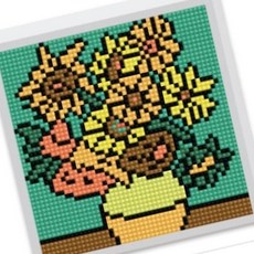 HOOT 보석십자수 B03 액자프레임 큐빅비즈 해바라기 공예DIY DIY공예 혼자놀기