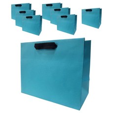 자체제작 컬러쇼핑백 청록색 8p, 1개, 청록