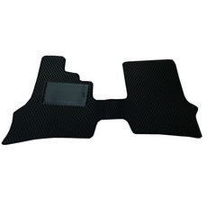 e系列 適用於三菱 2018年10月 菱利廂車 專用蜂巢式腳踏墊, 黑色, 廂車第1排