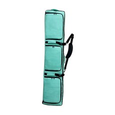 바퀴 달린 스노보드 슬리브 스키 백 손잡이가 달린 보호용 방수 파우치 스노보드 백 스키 장비 백 스노보딩용, 옥스포드 천, 녹색, 1개