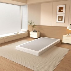 NHODIR 22.9cm(9인치) 박스 스프링 퀸 사이즈 침대 베이스 튼튼한 메탈 퀸 매트리스 파운데이션 덮개 패브릭 커버 소음 방지 쉬운 조립 블랙