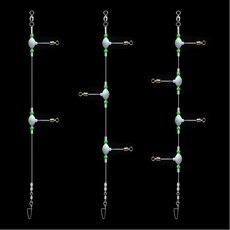 【開發票/統編】魚鉤連鉤串鉤海釣鉤磯釣鉤 - 海釣天平釣組夜光船海船釣三鈎全套加長遠投天平釣組串鈎釣魚用品qct6r0, 1個, DZ310280兩鉤總長100cm,特惠五套裝