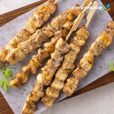 그린쉘 통살 순살 닭꼬치 캠핑 음식 바베큐, 10개, 50g