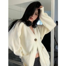 임부복 보들보들 나른한 봄가을 한국계 고급스러운 브이넥 슬림해 보이는 니트 코트