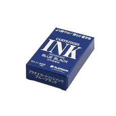 플래티넘 잉크 카트리지 1팩 (10개입), 블루, 1개