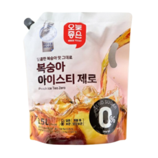 오늘좋은 복숭아 아이스티 제로, 1개, 1.5L