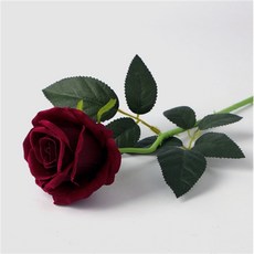차곡담디자인 벨벳 장미 조화 와인 장미벨벳