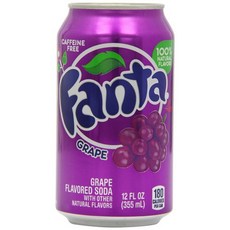 환타 포도 소다 캔 355ml (12팩) Fanta Grape Soda Can 355 ml (Pack of 12)