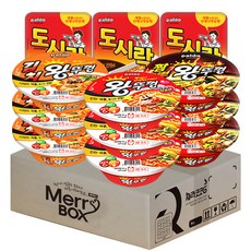 杯麵組合 王蓋拉麵+王蓋拉麵 泡菜風味+王蓋炒碼麵+便當盒泡麵, 1組