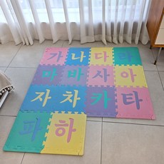 EVA 한글이랑놀자 퍼즐매트세트, 혼합색상, 1개