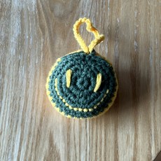 텀블러백 뜨개질 텀블러파우치 뜨개 그물가방 손뜨개, 1개, 스마일그린