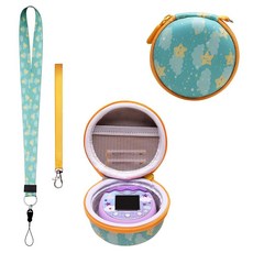 LTGEM 케이스 다마고치 픽스/다마고치 오리지널/다마고치 나노 x/다마고치 헬로 키티/다마고치 유니와 호환되는 랜야드 넥 스트랩이 있는 휴대용 전자 반려동물 보호 케이스 (, 초록색