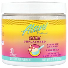 Alani Nu 알라니누 크레아틴 무맛 150g 운동보충제, Alani Nu 알라니누 크레아틴 무맛 150g 운동보, 150, 1