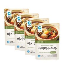 대상 청정원 요리한수 바지락순두부 찌개양념, 150g, 4개