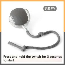 智能狗玩具球電子互動玩具移動球可充電自動移動彈跳小狗禮品貓產品laiwc, 灰色, 1個