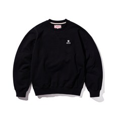 EVERYDAY 에이카화이트 AECA클로버 스웨트 셔츠-BLACK