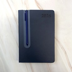 꼼꼬미 2026 틱토 데일리 업무용 하루식 A5 소량 대량 주문 제작 다이어리, 로얄 네이비