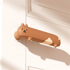 모쿠모쿠 도어손잡이 커버 고양이핸들커버, 회색냥(우)