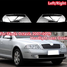 자동차헤드라이트커버 헤드램프 플라스틱 좌우 커버 투명 전조등 2007 쉘 2008 스코다 2009 전등갓 옥타비아, 1개, 1PCS Left side