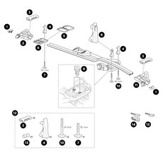 THULE 都樂 ProRide 598 修補件, 1個, 5. 52673