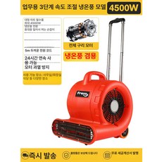 카페트건조기 상업용 바닥 복도 욕실 러그 대리석 A., 4500W 3단 온풍 냉풍 듀얼 팬 레드 블루, 기본 모델명/품번