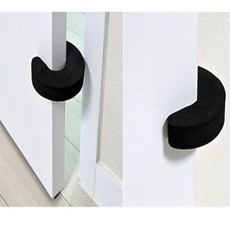 휘니운미 블랙 도어쿠션 1P 방문손끼임방지 문손끼임방지 스톱퍼