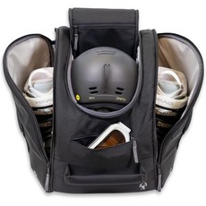 StoreYourBoard 스키 부츠 가방 백팩 헬멧용 방수 및 헬멧 여행용 고글 장갑 스노보드 액세서리 수납 공간 포함 내구성 있는 눈 스포츠 장비 정리함 58.5리터 278, 옵션01, 오닉스