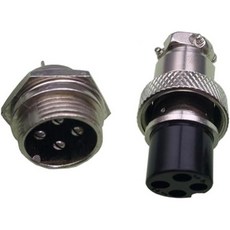 1 세트 20mm GX202345678핀 스크류 항공 커넥터 plUG 케이블 레귤러 및 소켓GX203핀, Gx20-4 Pin, Gx20-4 Pin