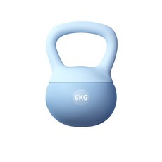 스포츠 소프트 실리카겔 케틀벨, 1개, 6kg, 블루
