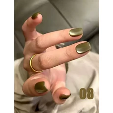 12ML 1-21개입 레드 스루 하프 스카이 캣아이 네일 폴리쉬 신제품 화이트닝 글래스, 15 민트 컬러