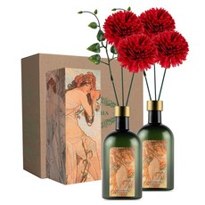 라플로리아 꽃 디퓨저, 2개, 500ml, S2한가득꽃집향/B2국화(중)L12/레드