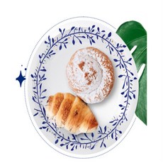 무늬 종이접시 일회용접시, 18cm