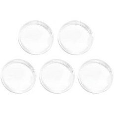 은색 2온스 동전 수거 용품 화폐 취급 제품 트레이 및 상자용 투명 38.6mm 원형 아크릴 케이스 보관함 캡슐 용기 5개