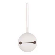 鈴鐺造型矽膠奶嘴收納包，可愛造型奶嘴防塵收納盒，多色可選外出便攜奶嘴保護盒, 1個, 淺水泥灰⚠️很接近白色⚠️, 淺水泥灰