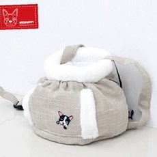 레드퍼피 캣틀즈워머 이동가방소형 다크베이지
