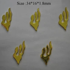 메두자 금속 금색 작은 디자인 이스라엘 유대교용 히브리어 글자 신, 06 G 5pcs a set gold
