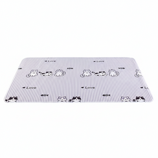 【親膚防水可機洗】嬰兒防水墊 隔尿墊 寵物隔尿墊 防尿墊 生理墊 吸尿墊, 線條貓咪, 1個