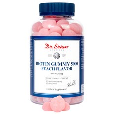 Dr.Brian ROETTGER 桃子風味生物素軟糖, 100顆, 1罐