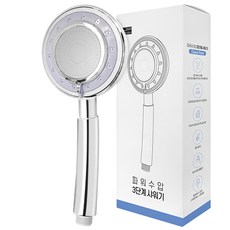 듀오솔루션 3단계 파워 수압상승 샤워기, 1개