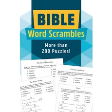 (영문도서) Bible Word Scrambles: More Than 200 Puzzles! Paperback, Barbour Publishing, English, 9781636099705