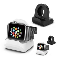 워치 6 5 4 3 SE 충전독 충전기 거치대 스탠드, 색상:1-워치거치대-블랙